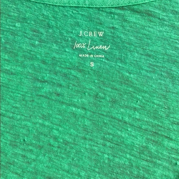 •J Crew• 100% Linen Scoop neck Tee, Like New☘️ - Picture 6 of 6